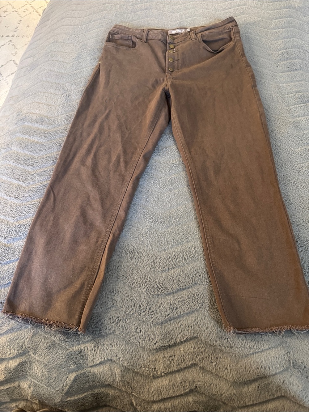Just USA Brown Straight Leg Pants